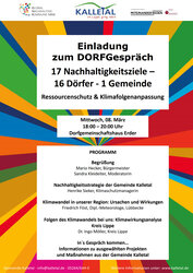 Dorfgespräch 4 Plakat