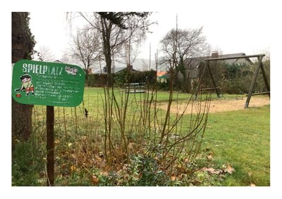 Blick auf Spielplatz - Gemeinde Kalletal Blick auf Spielplatz
