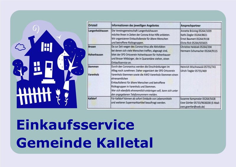 Plakat_Einkaufsservice Kalletal