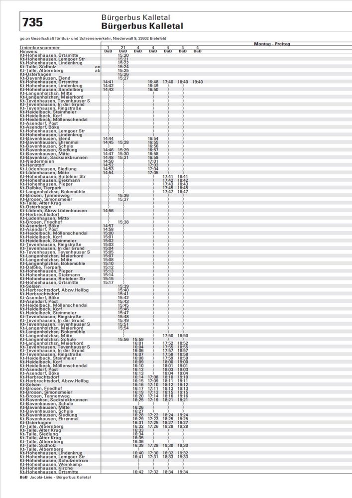 735 Bürgerbus Kalletal