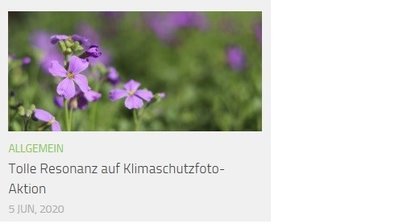 Klimaschutz-Fotoaktion