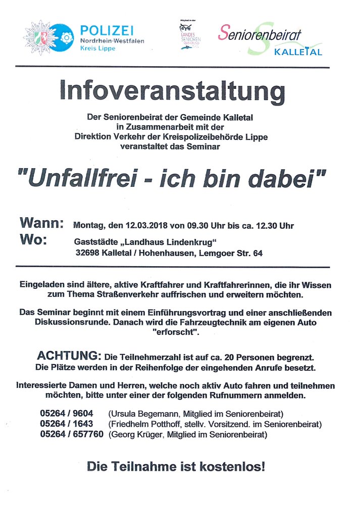 Unfallfrei - ich bin dabei