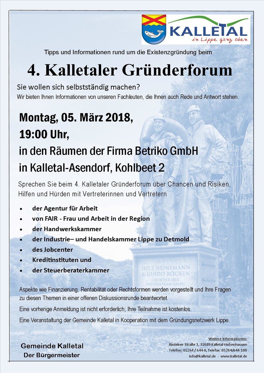 Kalletaler Gründerforum
