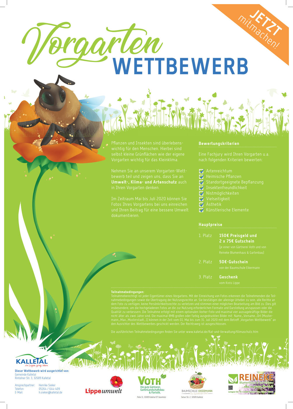 Vorgartenwettbewerb Plakat Vorgartenwettbewerb Plakat