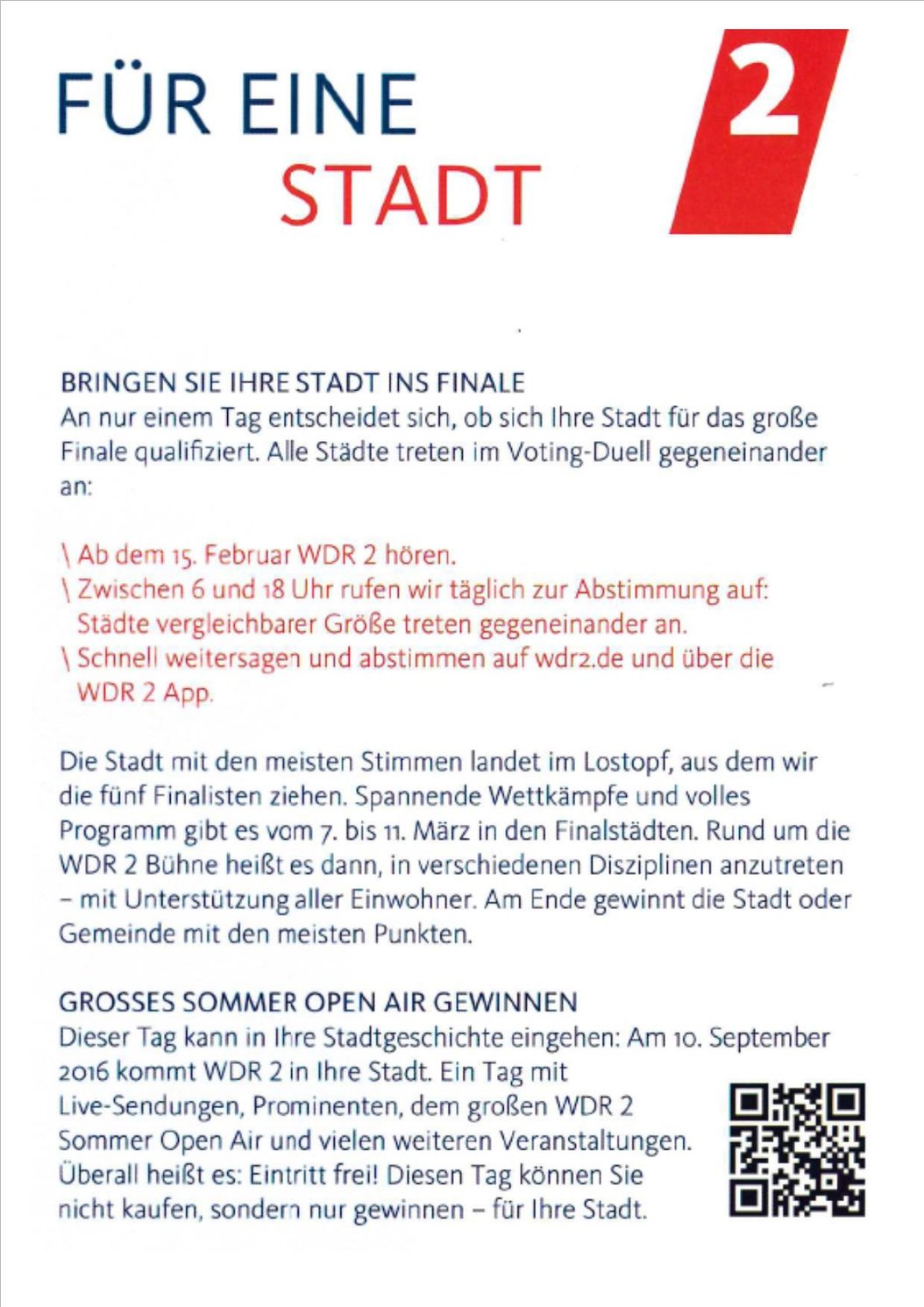 Sommer Open Air - WDR 2