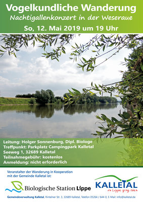 Vogelkundliche Wanderung Plakat