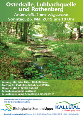 Plakat Wanderung am 26