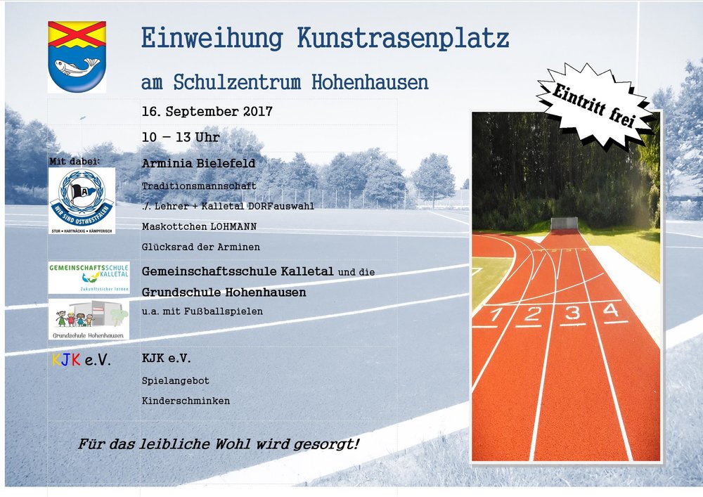 Einweihung Kunstrasenplatz