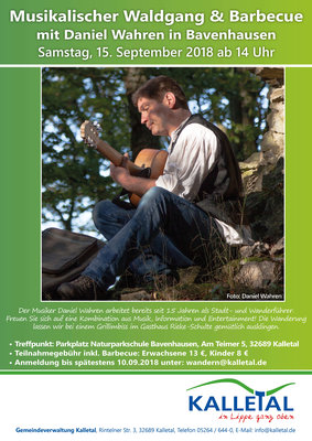 Plakat Musikalischer Waldgang Plakat Musikalischer Waldgang