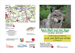 Dem Wolf auf der Spur Flyer Vorderseite