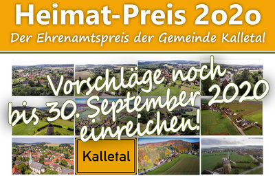 Plakat Heimatpreis 2020 Plakat Heimatpreis 2020